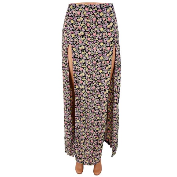 Brandy Melville Dresses & Skirts - Brandy Melville Floral Double Slit Maxi Skirt | John Galt Boho Cottagecore Fairy